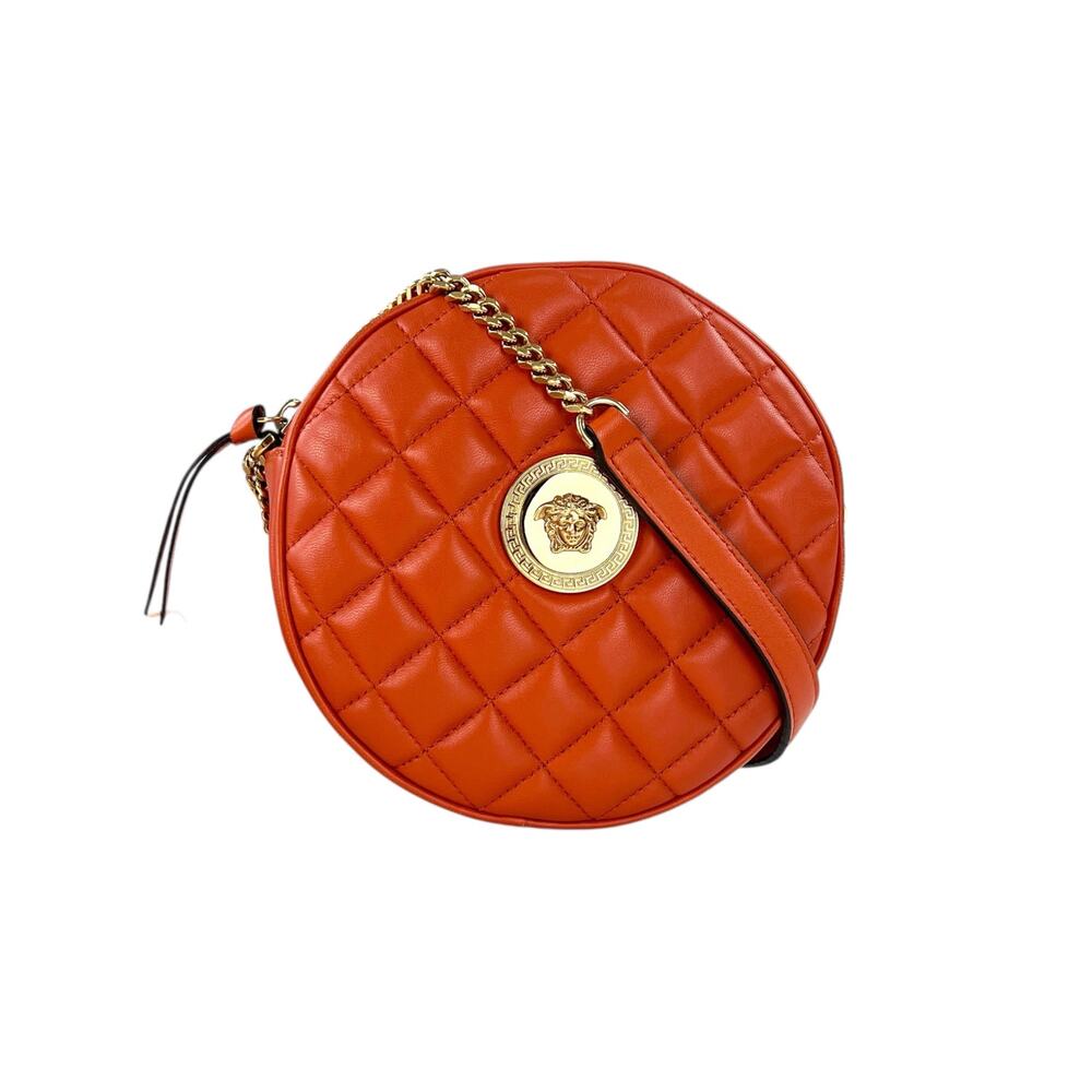 Versace Medusa Quilted Leather Crossbody Bag